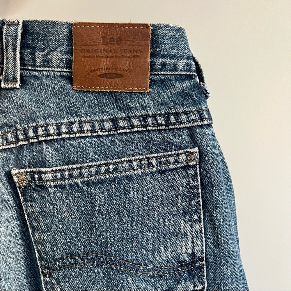 vintage Lee blue baggy loose tapered mom jeans size 26-27